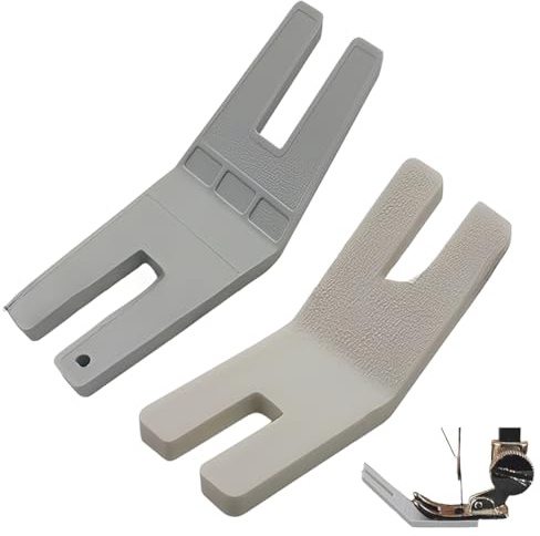 AEKZOX 2 Pcs Passe Epaisseur Plaque Elevatrice Accessoires Couture pour Machine a Coudre Outil Guide Pied de Biche pour Coudre Ourlets et Tissus Épais Jeans
