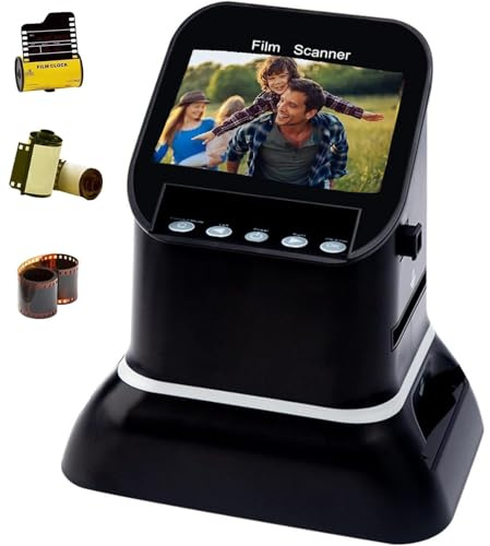 Filmskanner, högupplöst 120 LCD-skärm, 22 MP digital film och bildskanner, konvertera gamla 135 35 mm, 120, 126, 127 negativ till JPEG, med förhandsgranskningsskärm