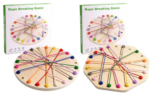 Gioco di Rope Knots - Brainy Knots Puzzle Game, strategica per districare la corda, Giochi da tavolo da viaggio, Pensiero logico e risoluzione dei problemi Giocattolo per ragazzi e ragazze,