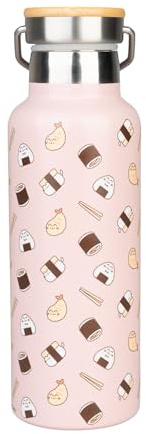 Grupo Erik Trinkflasche Edelstahl Pusheen Cat 500 ml - Sport Trinkflasche Edelstahl Wasserflasche Sportflasche - Trinkflasche Sport 500ml - Kawaii Stuff Pusheen Geschenke Merch