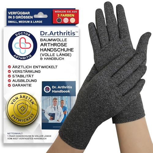 Tutore Tunnel Carpale a Compressione Ideato da Medici – Guanti per Artrosi alle Mani – Tutore Mano Destra e Sinistra per Alleviare Intorpidimento, Gonfiore e Infiammazioni (Grigio, 1 Paio, Taglia M)