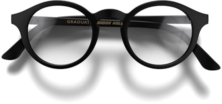 LONDON MOLE® Graduate Occhiali da lettura | Freschi lettori rotondi a forma di panto | Unisex femminile maschile | Cerniere a molla