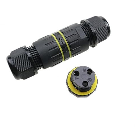 IP68 Waterproof Junction Box Outdoor Cable Connector, Extension Electrical Cable Protector for Cable Diameter Ø5mm-8mm (1 Pack)