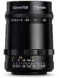 TTArtisan 100mm F2.8 (Bubble Bokeh) Metal Bodied Lens Compatible with M42 Mount - Black