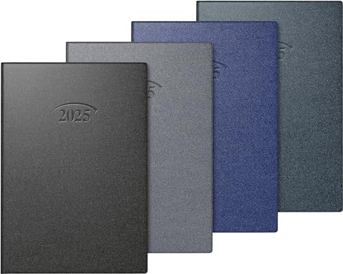 BRUNNEN Taschenkalender Modell 712 (2025), 2 Seiten = 1 Woche, A7, 128 Seiten, Kunststoff-Einband Artistico, Sortiert, 1 Stück