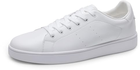 Bruno Marc Men's Casual Dress Sneaker Business Casual Shoes for Men Comfortable Lightweight Lace Up Fashion Sneakers Tennis Shoes WaveFlex CoreLux,Size 10.5,White,BMUMFN2519