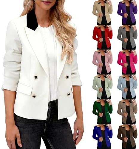 Kavaj, dam, sportig, elegant, kort blazer, rever, festlig, bröllop, kostymjacka