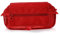 Colorline 58311 – Mäppchen mit drei Fächern, mit einzelnen Reißverschlüssen, für die Schule, Dunkelblau, Maße: 22 x 11 x 9 cm. rot