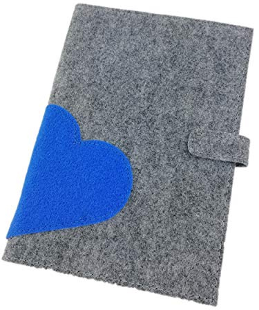 Case protective cover felt bag for the German maternity log maternity passport cover (light blue, German version).