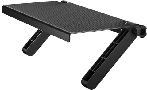 Dinghosen 13-Inch Wide Platform TV Top Shelf - Adjustable Cable Box Shelf for Cable Box, Streaming Devices, Router and Home Decor Easy to Install Monitor Top Mount for TV