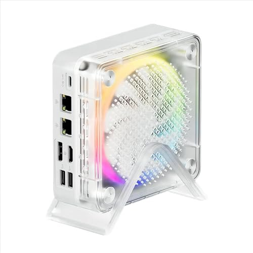 FIREBAT Mini PC, AMD R7 7735HS Mini-dator (upp till 4,75 GHz), 16 GB DDR5-4800 RAM 512 GB PCIe4.0 SSD, 8K USB4, 4K HDMI & DP, Radeon 680M Graphics Micro PC, Windows11, RGB-belysning, WiFi 6, BT5.2