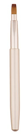 Reise-Lippenpinsel-Applikatoren, flach für Lippenstift, Glanzcreme, tragbar, mit Kappe, professionelles Make-up-Pinsel-Werkzeug, Lippenstift-Pinsel, Applikator, Stäbe mit Kappe, einziehbar für