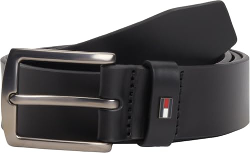 Tommy Hilfiger Ceinture Homme Denton 3,5 cm Cuir, Noir (Black), 90 cm