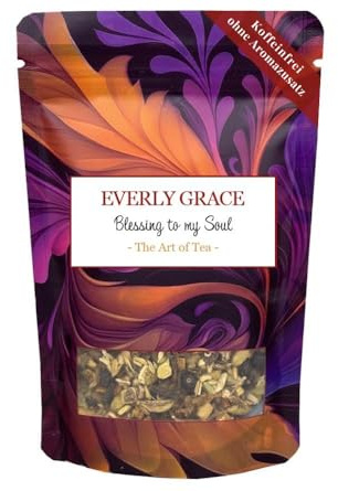 Everly Grace Te Blessing to my Soul – Ekologiskt Ayurvediskt Örtte, 100 g – Löste, koffeinfritt, veganskt – Värmande välmående-te för avkoppling och inre balans