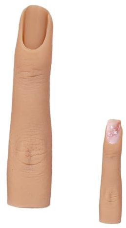 Doigt pour la pratique des ongles,Pratique des doigts des ongles | Doigt d'entraînement à la manucure pour la pratique des ongles,Articulations flexibles faux doigt d'ongle, main de doigts de pratique