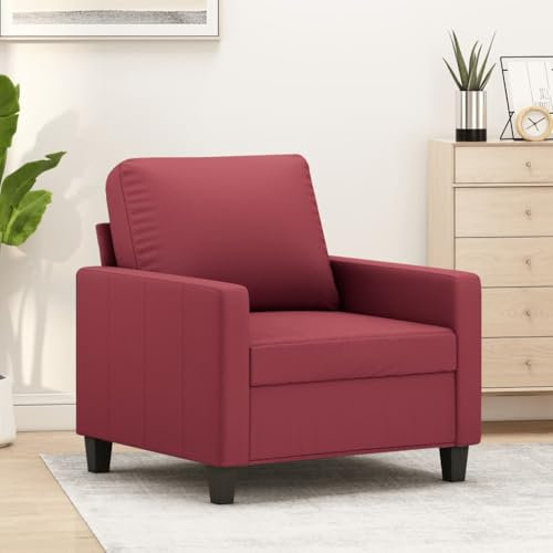 Xichuzi Sillón Cuero sintético Rojo Tinto 60 cm, Butacas De Cine, Sillones Salon, Sillon Tantra Sexual, Sillón De TV, Sillon Lactancia - 359130