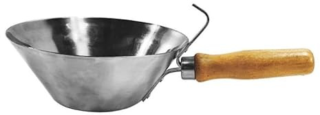 Seau en acier inoxydable - Outil de plâtrage pour peinture propre, mortier, plâtre