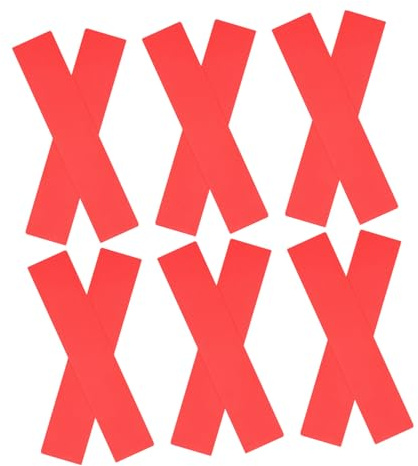 HOLIDYOYO Lot de 12 Bandes De Marquage pour Terrain De Tennis Marquage De Terrain pour Entraînement en Extérieur Marqueurs De