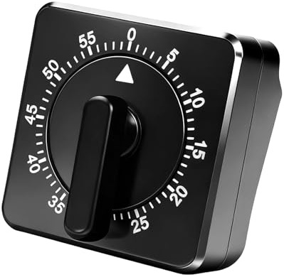 Ai-Yong Heng Eieruhr Mechanisch: Küchenwecker Ohne Batterien Mit Robustem Gehäuse & Magnet - Mechanischer Timer Für Backen, Kochen, Eier Kochen - Egg Timer