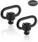 OTraki Waffenhalter QD Swivel Schnell Detach 1.25 Inch QD Airsoft Sling Mount für 20mm Abnehmbare Sling Loop Schnellverschlussriemenbügel für Gewehrriemen Luftgewehr Schraube Holzpfosten, 2 Stücke