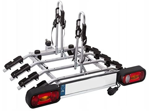Fahrradträger für Anhängerkupplung AHK für 4 Räder - Quick Lock MODERN 13 PIN mit Schnellkupplung