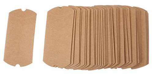 50 st kraftpapper godis kudde lådor presentlådor bröllopsfest gåva