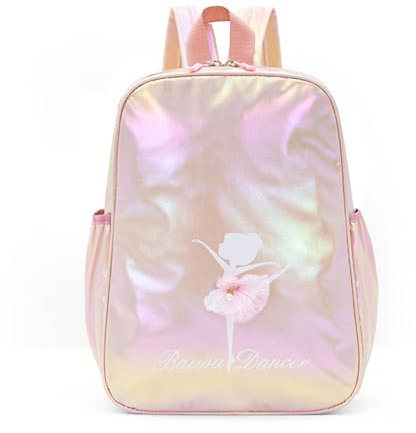 Laser Balletttasche Pink Ballerina Umhängetasche Prinzessin Tanztasche Kinder Schultasche Schuhe Tanzkleidung Aufbewahrung Rucksack Kleine Duffel Tasche für Tägliche Verwendung Tanz Gymnastic Travel