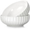NUTRIUPS Salatschüssel aus Keramik, 20cm 1.5L Salatschale, Pasta-Servierschüssel, Weiß Suppenschale, 2er-Set Salad Bowl