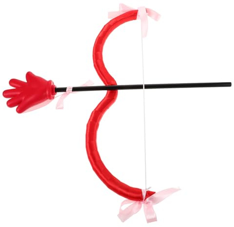 BESPORTBLE Arco y Flecha de Rojo para Disfraz de San Valentín Accesorio Creativo y Duradero para Fiestas y Cosplay Apto para Adultos