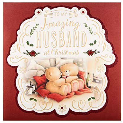 Hallmark Biglietto di Natale per marito, con scritta Forever Friends (lingua italiana non garantita)