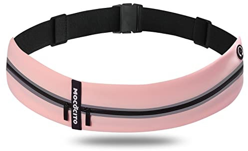 MOCOCITO Laufgürtel für Handy, Lauftasche, Hüfttasche für Jogging, Sport Jogging Gürtel, Running Belt, Fitnessgürtel, Handytasche, Geeignet für Mobiltelefone verschiedener Modelle und Größen Rosa