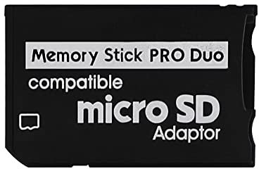 Xahpower Adattatore per Scheda di Memoria Micro SD per PSP, Scheda Micro SD TF a Memory Stick PRO Duo Scheda MagicGate per Sony Playstation 1000/2000/3000, PSP Slim, Fotocamera, Handycam