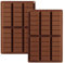 LHOEST 2 stampi per cioccolatini in silicone profondo, senza BPA, per 6 tavolette di cioccolato, stampo in silicone per cioccolato