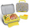 Ulife Mall Bento Lunch Box,1.2L Kids Lunch Boxes with 5 Compartments Snack Box Leak-Proof Salad Lunchbox Adults Portable Handle Bento Box for School Work Picnic-Excavator-Gray
