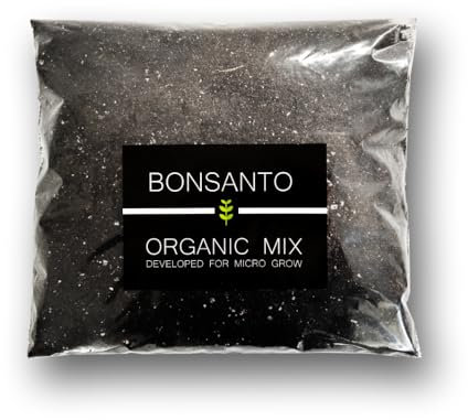 Bonsanto® Terre Bio 6,5 L – 1 ou 4 Sacs au Choix – 100 % Organique et Pré-fertilisée – Terreau Premium avec Microorganismes – pour Plantes, Légumes, Herbes & Autofloraison (1)