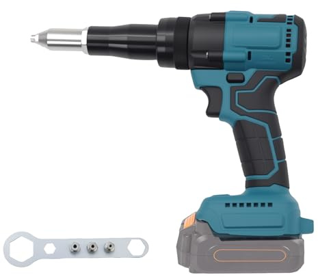 Pince à riveter sans balais avec lumière LED, compatible avec les batteries Makita 18 V Li-Ion | Idéal pour les chantiers de construction, les réparations automobiles et le bricolage, sans batterie