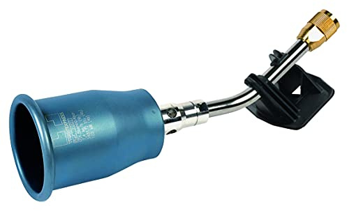 Bruciatore in Titanio Accensione Piezo Ø70, Potenza 150kW + Collo 130mm - Accessorio per Saldatrice - Lampada per Saldare e Fondere - Torcia per Saldare, Sigillare - Pezzi di Ricambio - EXPRESS