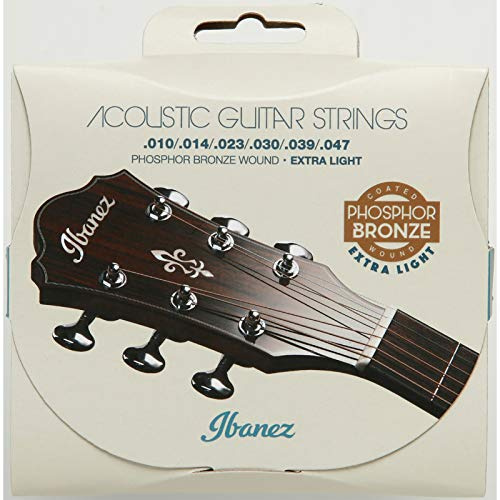 IBANEZ Saiten Set für 6 String - .010/.014/.023/.030/.039/.047 Phosphor/Bronze (IACSP61C)