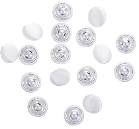15 StüCk Runde StoffknöPfe, 10 Mm, Weiß, FüR Brautkleider, Hemden, Blusen, Heimdekoration Und Bastelprojekte