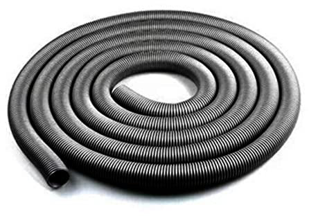 QOTSTEOS Vacuum Cleaner Hose, 2.5M EVA Flexible Vacuum Cleaner Hose Pipe Universal Wet & Dry Extra Long Hose for Industrial Vacuum Cleaner(Black)