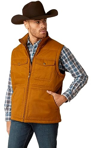 ARIAT Men's Grizzly 2.0 Canvas Conceal and Carry Jacket - Chestnut, Medium