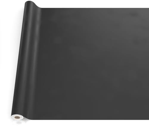 Tovaglia cerata, lavabile, da giardino, per interni ed esterni, 160 x 140 cm, con bordo tagliato, colore nero