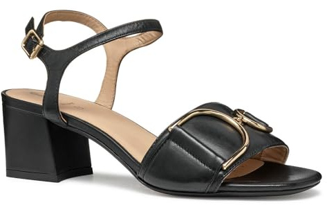Geox D New ERAKLIA 50 B - Sandalo con Tacco Donna, Black,