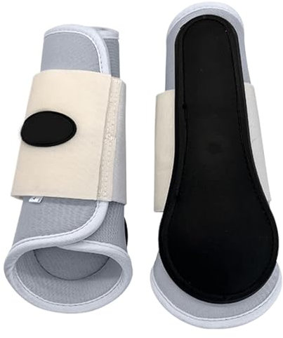 JINGAN Pferdebeinbandagen, Pferdegamaschen | 1 Paar Pferdestützbeine Schutzausrüstung - Fliegenstiefel, locker sitzende, rutschfeste Pferdefliegen-Leggings, Keine Belästigung durch, atmungsaktiv, um