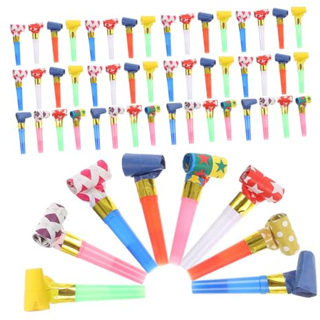 SUPVOX 150 Silbatos De Colores Divertidos Juguetes Para Soplar Para Fiestas Infantiles Para Hacer Ruido Para Fiestas De Cumpleaños Para Con Sonido De Animales