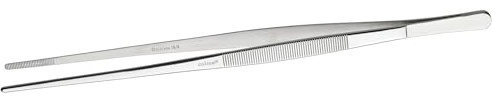 Winco 10 Heavy-Duty Plating/Tweezer Tong, Straight