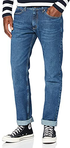 Lee Legendary Slim, Jeans para Hombre, Azul (Dark Worn-in), 33W / 30L