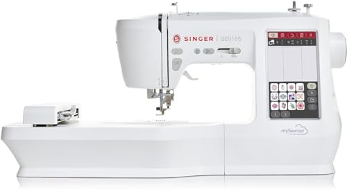 Singer SE9185 Combi Sewing & Embroidery Machine - Computerised 150 Built-In Embroidery Designs