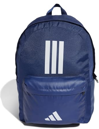 adidas Unisex CLASSIC THREE STRIPES BACKPACK BACK TO SCHOOL, Dark Blue/White, One Size