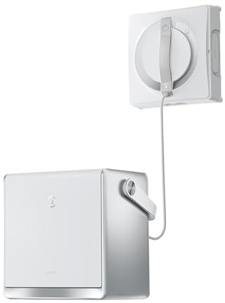 ECOVACS W2 OMNI Window Cleaning Robot with Multi-functional Station, Glass Cleaning Robot with 12-tier Protection System, Industry-leading Edge Cleaning Mode & 3-nozzle Spray Atomization Technology